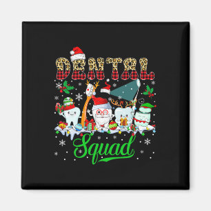 Aimant Escouade dentaire Noël Père Noël Reindeer Elf Dent