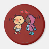 Aimant Eskimo Amical Nez Baisers Enfants (Devant)