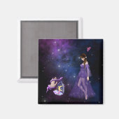 Aimant Esoteric Witchcraft Magick Purple Cadeau Pour Sorc (Recto/Verso)