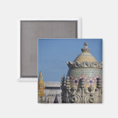 Aimant Espagne, Catalogne, Barcelone. Toit de Barcelone (Recto/Verso)