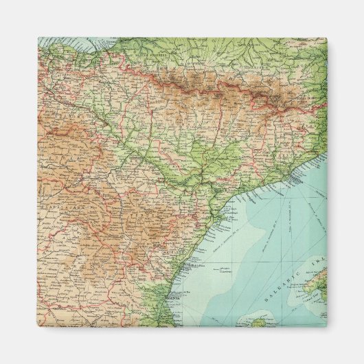 Aimant Espagne et Portugal, section est (Devant)