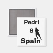 Aimant Espagnol Football, personnalisable (Recto/Verso)