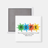 Aimant ESPOIR chrétien EN DIEU Prévention du suicide PERS (Recto/Verso)