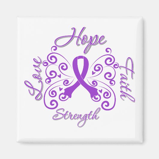 Aimant Espoir Foi Aimer Force Fibromyalgie (Devant)