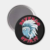 Aimant Esprit animal de Buffalo (Recto/Verso)