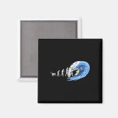 Aimant Esprit de l'évolution du surf de l'homme (Recto/Verso)