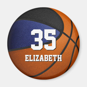 Aimant esprit d'équipe de basket-ball noir bleu cadeaux