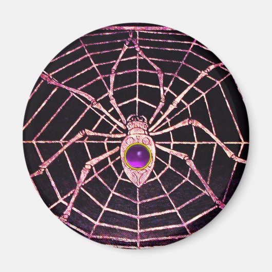 Aimant ESPRIT ET WEB Améthyste violet noir (Devant)