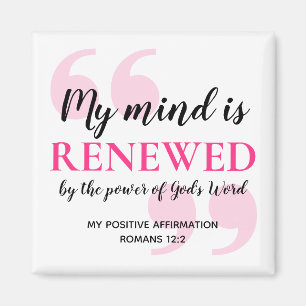 Aimant ESPRIT RENOUVELÉ Affirmation chrétienne positive