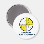 Aimant ESSAI DE CRASH DUMMY - vélo (Recto/Verso)