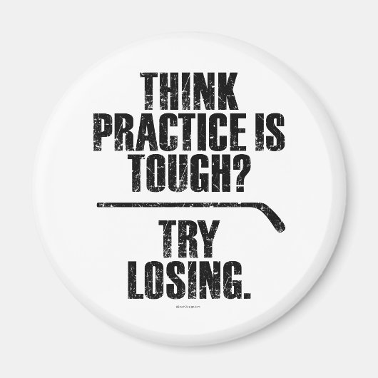 Aimant Essayez de perdre (Hockey) (Devant)