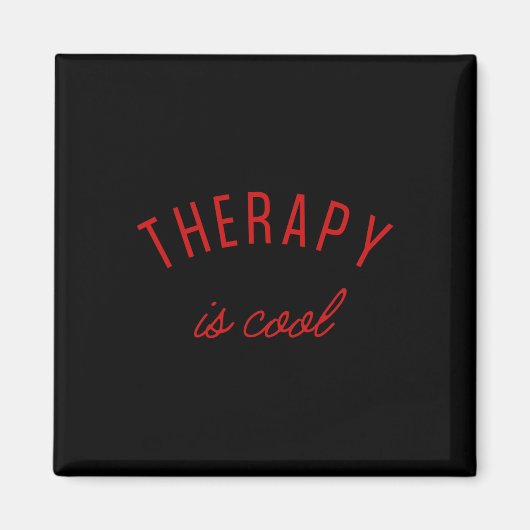 Aimant Est-Cool Thérapeute de sensibilisation aux problèm (Devant)