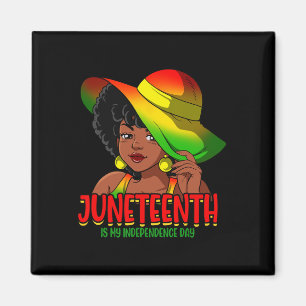 Aimant Est ma fête d'indépendance Black Women Pride 5