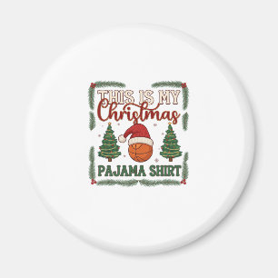Aimant Est Pantalon de Noël Basketball Chapeau de Père No