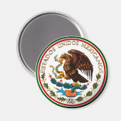 Aimant Estados Unidos Mexicanos (Aigle du drapeau mexicai (Recto/Verso)
