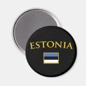 Aimant Estonie dorée (Recto/Verso)