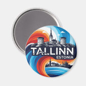 Aimant Estonie Tallinn Travel (Recto/Verso)