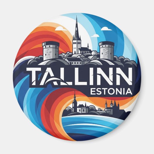Aimant Estonie Tallinn Travel (Devant)