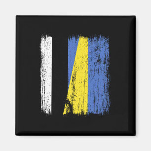 Aimant Estonie Ukraine Demi-drapeau Estonien Ukrainien Hé