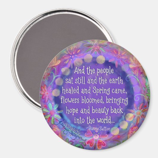 Aimant "Et le peuple s'assoit encore" Inspiritisme (Recto/Verso)