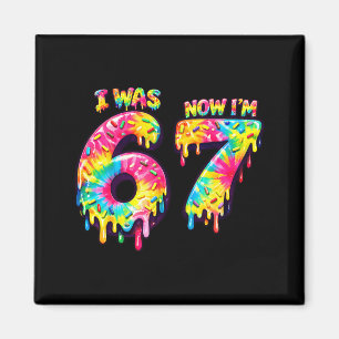 Aimant Était 6 7 amoureux tie dye 67 mème enfants fête d'