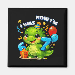 Aimant Était six sept dinosaure 67 mème anniversaire garç