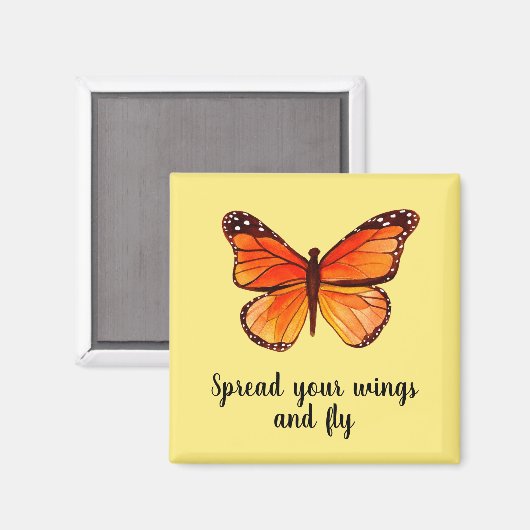 Aimant Étalez vos ailes et volez (Recto/Verso)