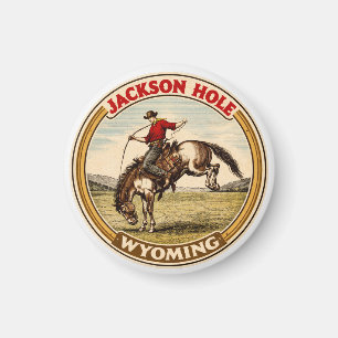 Aimant Étalon de Jackson Hole Bucking Bronco wyoming gits
