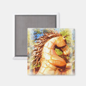 Aimant étalon mustang (Recto/Verso)