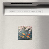 Aimant Étang de carpes à fleurs de cerisier Sérénité (In Situ (Lave-vaisselle))
