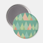 Aimant Étape Geo Sud-Ouest | Motif triangle Turquoise (Recto/Verso)