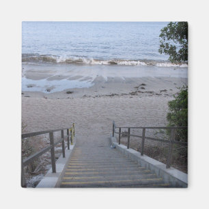 Aimant étapes à la plage