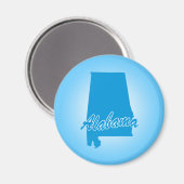 Aimant État Alabama (Recto/Verso)
