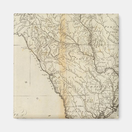 Aimant État de Caroline du Sud (Devant)