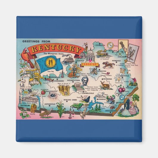 Aimant État de l'aimant du Kentucky (Devant)