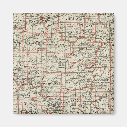 Aimant État de l'Arkansas (Devant)