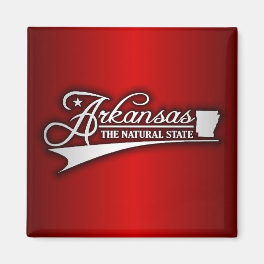 Aimant État de l'Arkansas (Devant)