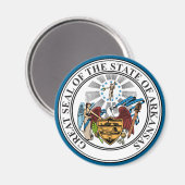 Aimant État de l'Arkansas (Recto/Verso)