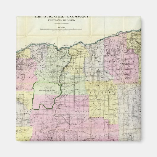 Aimant État de l'Oregon (Devant)