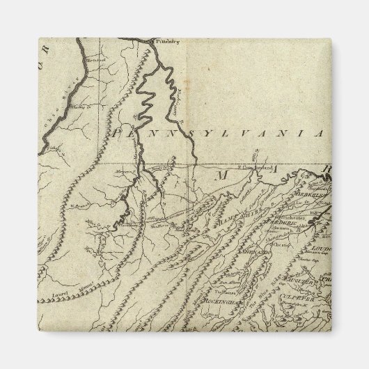 Aimant État de Virginie (Devant)