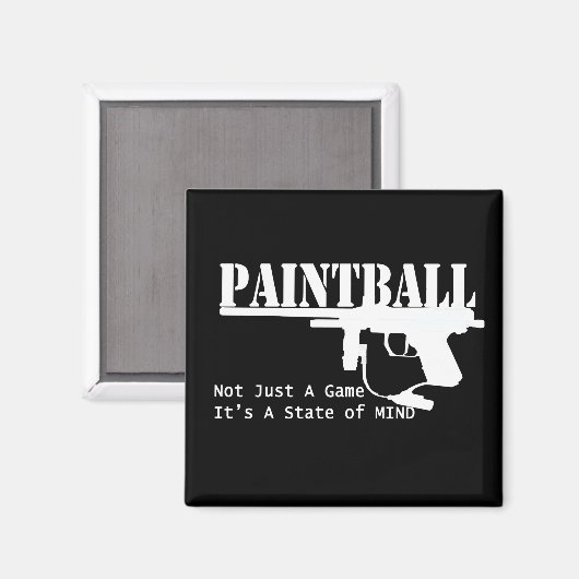 Aimant État d'esprit du Paintball (Recto/Verso)