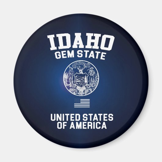 Aimant État d'Idaho Gem (Devant)