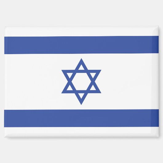 Aimant Etat d'Israël Drapeau, Étoile de David Juifs (Recto)