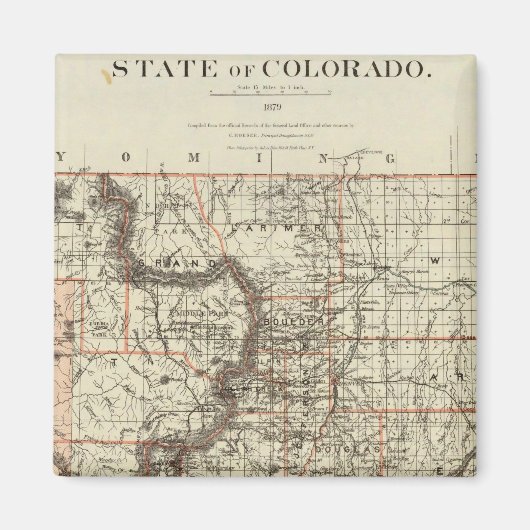 Aimant État du Colorado (Devant)