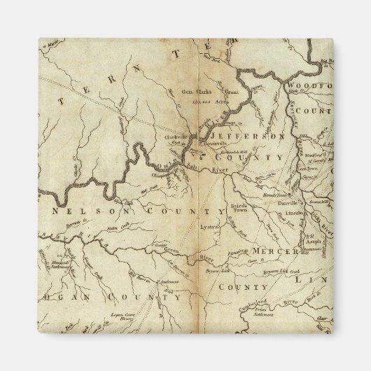 Aimant État du Kentucky (Devant)