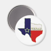 AIMANT ÉTAT DU TEXAS (Recto/Verso)