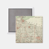 Aimant État du Wisconsin (Recto/Verso)