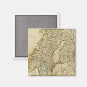 Aimant États du Nord Scandinavie (Recto/Verso)