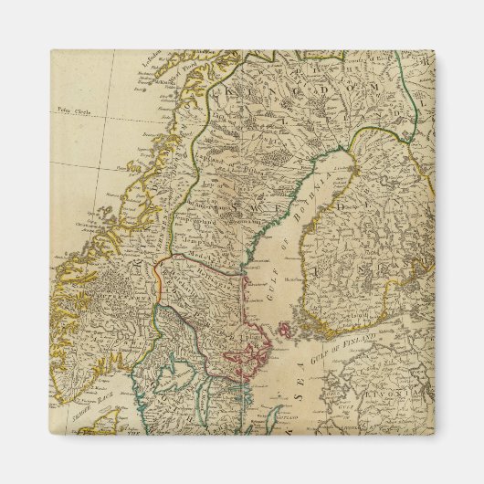 Aimant États du Nord Scandinavie (Devant)