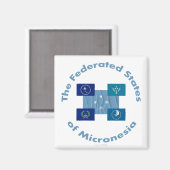 Aimant États fédérés de Micronésie (Recto/Verso)